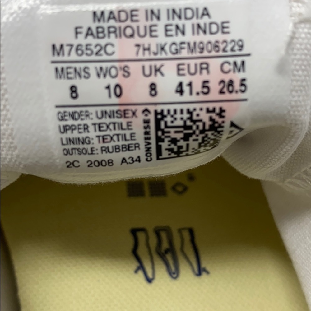 Converse Adult Vulc Classic LT White W AUTHENTIC - Picture 9 of 9